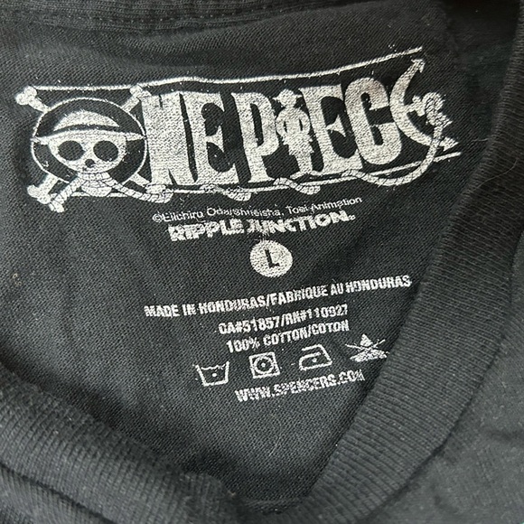 One Piece - Ripple Junction - Large Black The Sk Brook Wanted T Shirt - 🏴☠️ - Picture 2 of 4